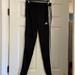 Adidas Pants & Jumpsuits | Black Adidas Soccer Pants With White Strips. | Color: Black/White | Size: Xs