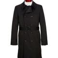 Ralph Lauren Jackets & Coats | New Ralph Lauren Solid Plaid Lined Mens Black Belted Nober Rain Trench Coat 44 R | Color: Black/Blue/Brown/Green | Size: 44 R