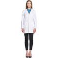 Icertag Lab Coat, Medical Coat, Doctor Coat for Women, White Coat for Ladies, Suitable for School Student Science Laboratory Nurse Cosplay Cotton Dress (X-Large)