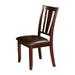 Edgewood I Side Chair, Withpu Cushion, Expresso Finish, Set Of 2 - 39 H x 19 W x 20 L Inches