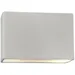 Justice Design Group Ambiance Rectangular ADA Outdoor Wall Sconce - CER-5658W-WHT