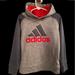 Adidas Shirts & Tops | Adidas Boysathletic Hooded Sweatshirt Size 5 | Color: Gray/Red | Size: 5b