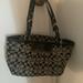 Coach Bags | Black And Grey Coach Shoulder Bag | Color: Black | Size: 1ft Long 9 Inches Wide