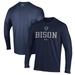 Men's Under Armour Navy Howard Bison Performance Long Sleeve T-Shirt