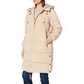 Vero Moda Women's VMAURA Long Padded Jacket GA BOOS Coat, Safari, L