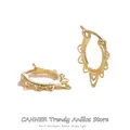 CANNER – boucles d'oreilles Huggie en argent Sterling 925 pour femmes bijoux en cristal Zircon