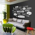 Autocollant mural en vinyle pour décoration de bureau stickers multi-langues Hello stickers