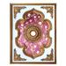 Artistry Lighting, Rectangle 63"x47" Antique Gold Ceiling Medallion with Red Tulip Center (ART1216-F-091)