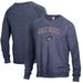 Men's Heathered Navy Robert Morris Colonials The Champ Tri-Blend Pullover Sweatshirt