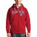 Men's Antigua Red LA Clippers Victory Full-Zip Hoodie