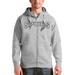 Men's Antigua Heathered Gray San Antonio Spurs Victory Full-Zip Hoodie