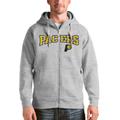 Men's Antigua Heathered Gray Indiana Pacers Victory Full-Zip Hoodie