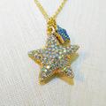 J. Crew Jewelry | J. Crew Crew Cuts Starfish Necklace | Color: Blue/Gold | Size: Os