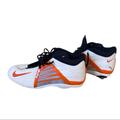 Nike Shoes | Nike Air Zoom Impact D Cleats Alpha Project White Orange Black Leather | Color: Orange/White | Size: 12.5