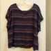 American Eagle Outfitters Tops | American Eagle Knit Short Sleeve Key Hole Front Blouse Size Xl | Color: Pink/Purple | Size: Xl