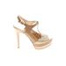 Jessica Simpson Heels: Tan Solid Shoes - Size 9 1/2