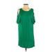 H&M Casual Dress - Shift: Green Print Dresses - Women's Size Small