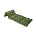 East Urban Home Irish Cultural Checkered Clovers Outdoor Cushion Cover Polyester in Green | 27 W x 88 D in | Wayfair