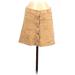 Hollister Casual A-Line Skirt Mini: Tan Print Bottoms - Women's Size Small