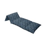 East Urban Home Backdrop Floral Swirl Leaves Branches Details Outdoor Cushion Cover Polyester in Blue/Black | 36 W x 88 D in | Wayfair