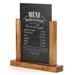 MT Displays Free-Standing Reversible Chalkboard Wood/Slate in Brown | 9.84 H in | Wayfair UWDM0FD0A4X9001