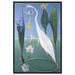 Oliver Gal Bird in a Garden - Painting Canvas in Blue/Green/White | 24 H x 16 W x 1.5 D in | Wayfair 41204_16x24_CANV_BFL