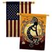 Breeze Decor Kokopelli Playing Flute House Flags Pack Southwest Regional Yard Banner 28 X 40 Inches Double-Sided Decorative Home Decor | Wayfair