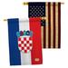 Breeze Decor Home Decor 2-Sided Polyester 3'3 x 2'3 ft. House Flag in Blue/Red/Yellow | 40 H x 28 W in | Wayfair BD-CY-HP-108210-IP-BOAA-D-US14-BD