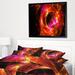 East Urban Home 'Far Spherical Galaxy Red' Framed Graphic Art Print on Wrapped Canvas in Black/Red | 14 H x 22 W x 1 D in | Wayfair