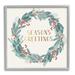 Stupell Industries Winter Foliage Red Holly Wreath Season's Greetings Typography by Nina Seven - Graphic Art on Canvas in Green | Wayfair