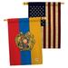 Breeze Decor Home Decor 2-Sided Polyester 3'3 x 2'3 ft. House Flag in Blue/Red/Yellow | 40 H x 28 W in | Wayfair BD-CY-HP-108195-IP-BOAA-D-US14-BD