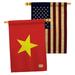 Breeze Decor Vietnam 2-Sided Polyester 3'3 x 2'3 ft. House Flag in Black/Red/Yellow | 40 H x 28 W in | Wayfair BD-CY-HP-108325-IP-BOAA-D-US15-BD