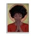 Stupell Industries Hopeful Woman In Prayer Geometric Sun Shape by Marcus Prime - Graphic Art on Canvas in Brown | 20 H x 16 W x 1.5 D in | Wayfair