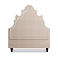 House of Hampton® Vogel Panel Headboard Upholstered/Velvet/Polyester/Cotton in Brown | 75 H x 80 W x 5 D in | Wayfair