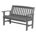 Wildridge Plastic Garden Outdoor Bench Plastic in Gray | 36 H x 56 W x 25 D in | Wayfair LCC-225-dark gray