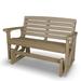 Wildridge Classic Outdoor Glider, Wood in Brown | 34 H x 49 W x 30 D in | Wayfair LCC-209-Weathered Wood