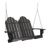 Wildridge Porch Swing Plastic in Black | 50 W in | Wayfair LCC-204-black