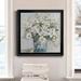 Red Barrel Studio® Cottage Charmer II - Picture Frame Painting on Canvas in Black/Blue/Green | 30.5 H x 30.5 W x 1.5 D in | Wayfair