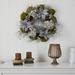 The Holiday Aisle® 24" Wreath Traditional Faux in Gray | 24 H x 24 W x 5 D in | Wayfair 723FADE77CC544CF94B3BE73FB9E7DE8