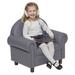 Factory Direct Partners Little Lux Club Wood/Polyurethane in Gray/Brown | 24 H x 18 D in | Wayfair 10492-GY