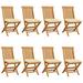 Red Barrel Studio® Patio Chairs Outdoor Bistro Folding Chair w/ Cushions Solid Wood Teak Wood in Brown | 35.04 H x 22.84 W x 23.62 D in | Wayfair