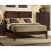 Winston Porter Wooden Queen Bed In Espresso Metal in Brown | 52 H x 64 W x 85 D in | Wayfair 19882E8C678A4E91A90ABD942FEB2E60