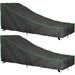 F&J Outdoors Patio Chaise Lounge Covers w/ 2 Year Warranty Metal in Gray | 40 H x 28 W x 66 D in | Wayfair P49(2)-Lounge-66