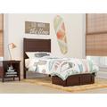 Viv + Rae™ Gatsby Solid Wood Storage Bed Wood in Brown | 47.625 H x 38.25 W x 76 D in | Wayfair 8A26FBA7F232490CA6C50487D36C1FAB