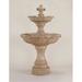 One Allium Way® Warford Concrete Two Tier Fountain | 61 H x 38 W x 38 D in | Wayfair F6E334CCA7484C40B73CFE58CF5E1DD5