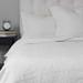 Graycee White Cotton Matelasse Quilt or Pillow Sham