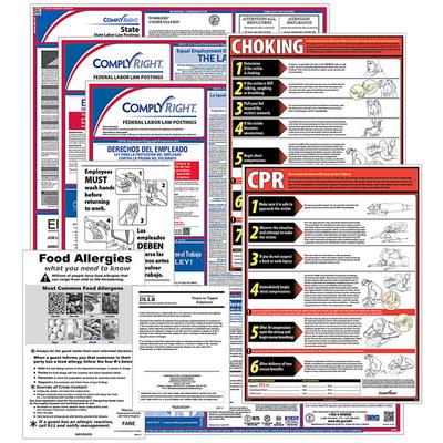 ComplyRight Federal (Bilingual), State, and Restaurant 1 Year Labor Law Poster Service - Michigan U1200CBORESTMI