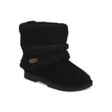 Women's Faux Suede With Berber Cuff Ankle Boot by GaaHuu in Black (Size 8 M)