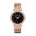 Michael Kors Accessories | Nwt Michael Kors Black Darci Rose Gold Pave Watch | Color: Black/Gold | Size: Os