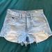 American Eagle Outfitters Shorts | American Eagle Festival Vintage High Rise Denim Jean Cutoff Shorts Sz 2 Euc | Color: Blue | Size: 2